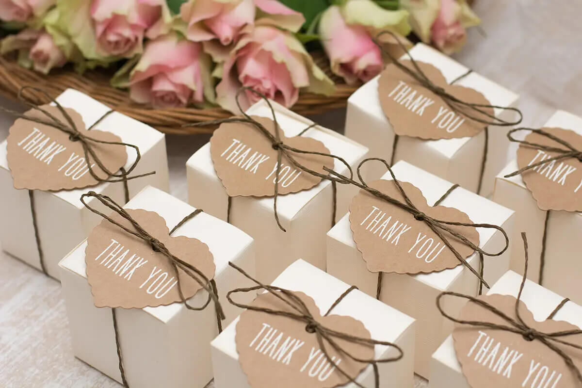 Brindes personalizados de casamento